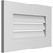 Ekena Millwork Vertical Surface Mount PVC Gable Vent: Functional, w/ 3-1/2"W x 1"P Standard Frame, 22"W x 14"H GVPVE22X1401SF - alternate 2